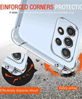 Samsung Galaxy S21 Clear Case with Shockproof TPU Air Cushion Corners - Easy Gadgets