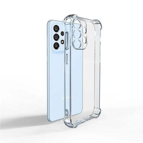 Samsung Galaxy S21 FE Clear Case with Shockproof TPU Air Cushion Corners - Easy Gadgets
