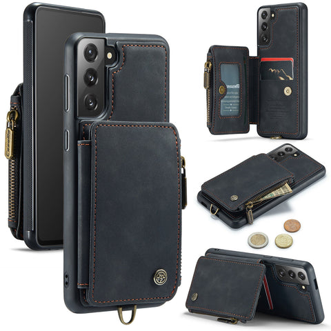 Samsung Galaxy S21 Plus Case with Zipper Wallet, RFID Blocking Card Slots - Easy Gadgets