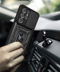 SAMSUNG Galaxy S21 Plus Strong magnetic phone case with kickstand and lens cover - Easy Gadgets