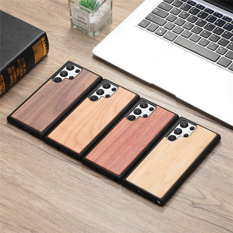 Samsung Galaxy S22 Series Phone Case Bamboo Wooden Texture Case (S22 Ultra/S22 Plus/S22) - Easy Gadgets