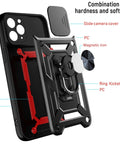 Strong magnetic phone case with kickstand and lens cover for iPhone 12 Pro Max - Easy Gadgets