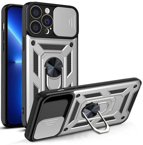 Strong magnetic phone case with kickstand and lens cover for iPhone 13 Pro Max - Easy Gadgets