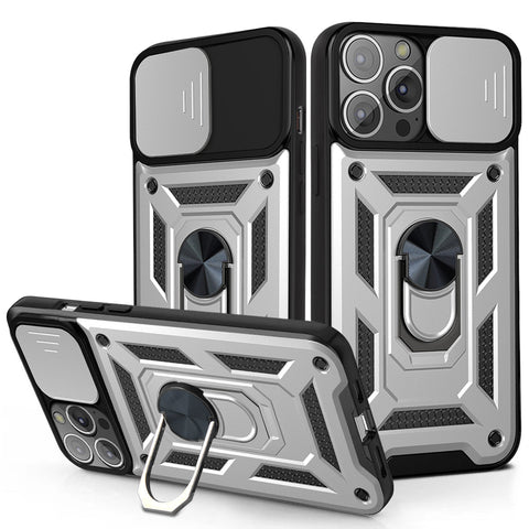 Strong magnetic phone case with kickstand and lens cover for iPhone 14 Pro - Easy Gadgets