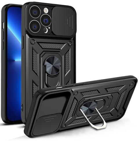 Strong magnetic phone case with kickstand and lens cover for iPhone 14 Pro Max - Easy Gadgets